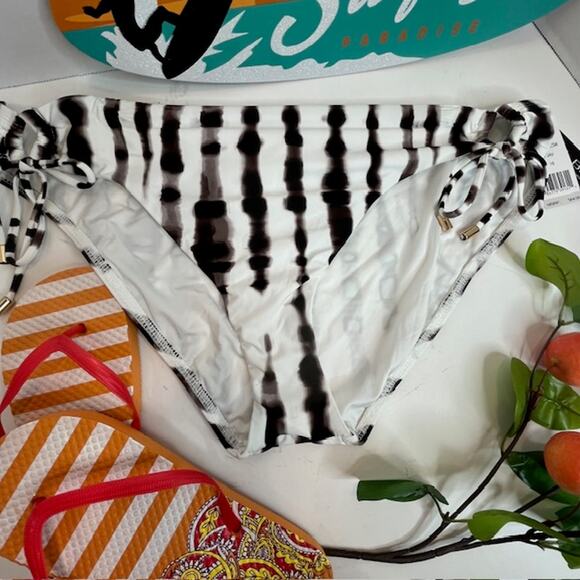 La Blanca NEW Bamboo Adjustable Loop Hipster Swim bottom Size 16 - Picture 6 of 7